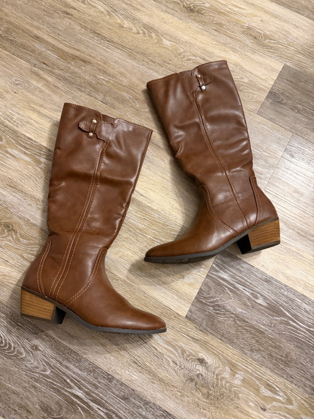 Dr Scholl’s Women's Brilliance Tall riding Boots brown size 9 - Picture 3 of 16